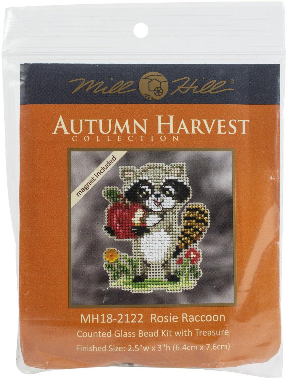 Counted Cross Stitch Kit 3.25″X2.5″-Rosie Raccoon (14 Count)  |   Cross Stitch & Embroidery Cross Stitch & Embroidery Cross Stitch & Embroidery