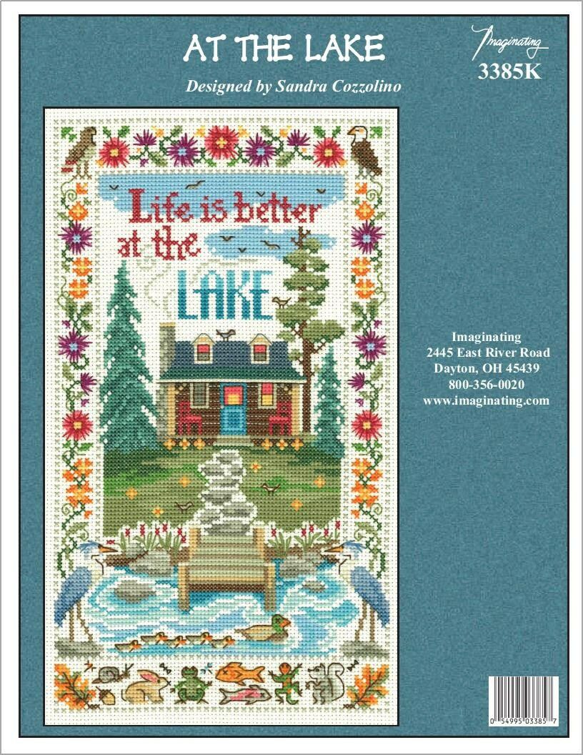 Counted Cross Stitch Kit 6.5″X11″-At The Lake (14 Count)  |   Cross Stitch & Embroidery Cross Stitch & Embroidery Cross Stitch & Embroidery