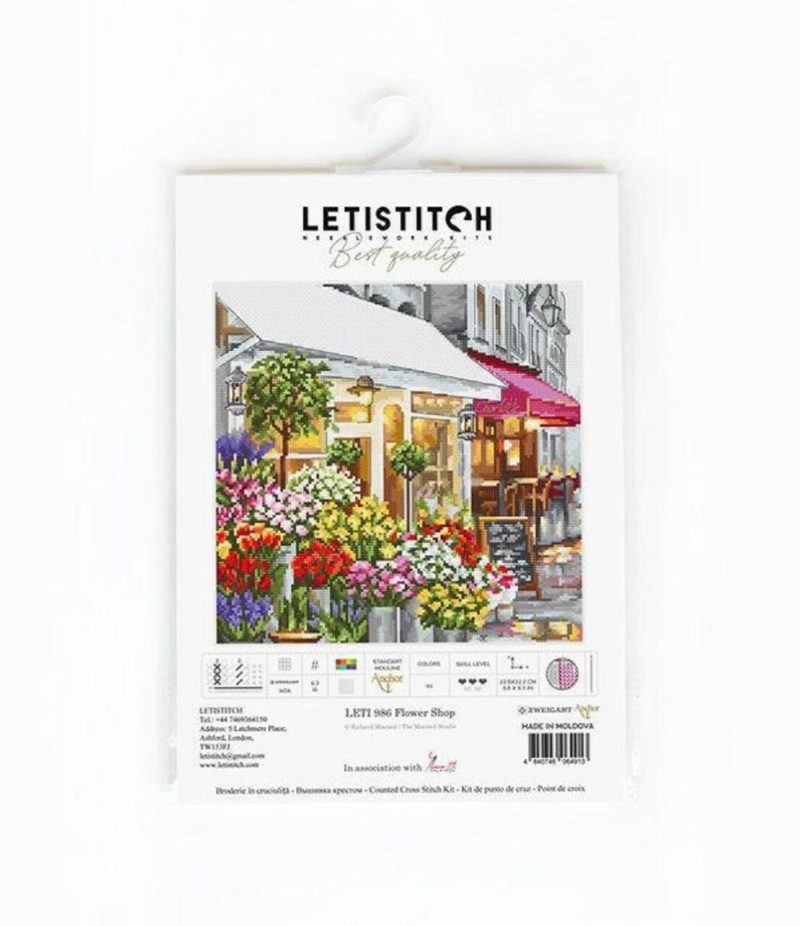 Counted Cross Stitch Kit Flower Shop Leti986  |   Cross Stitch & Embroidery Cross Stitch & Embroidery Cross Stitch & Embroidery