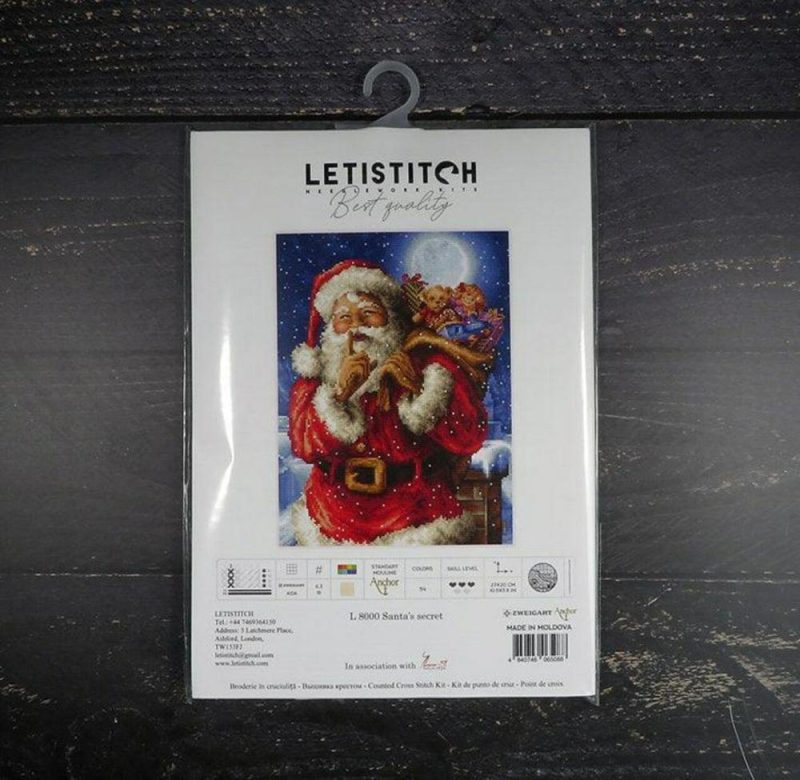 Counted Cross Stitch Kit Santa Christmas secret L8000  |   Cross Stitch & Embroidery Cross Stitch & Embroidery Cross Stitch & Embroidery