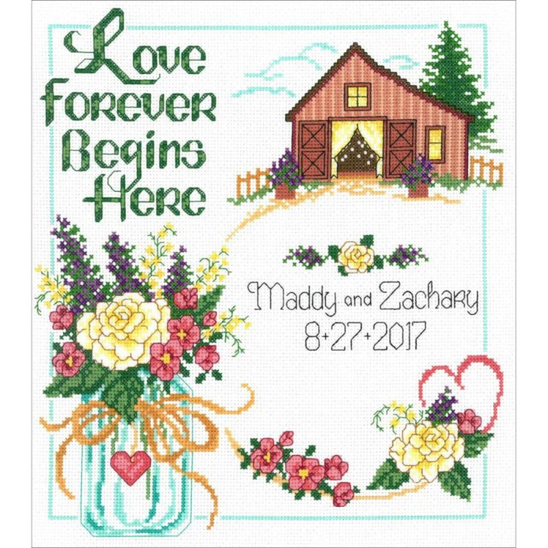 Country Wedding Counted Cross Stitch Kit  |   Cross Stitch & Embroidery Cross Stitch & Embroidery Cross Stitch & Embroidery