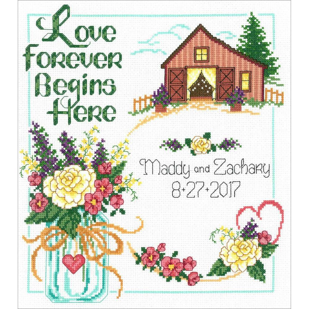 Country Wedding Counted Cross Stitch Kit  |   Cross Stitch & Embroidery Cross Stitch & Embroidery Cross Stitch & Embroidery