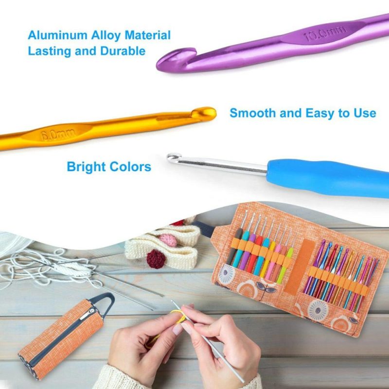 Crochet Hooks, Ergonomic Handle Crochet Hooks Set, Comfortable Crochet Hook and Crochet Needle Accessories, Professional Crochet Needles Kit for Beginners and Experienced Crochet Hook Lovers  |   Crochet Supplies Crochet Supplies Crochet Supplies