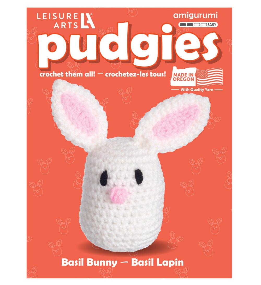 Crochet Kit, Pudgies Basil the Bunny, 3″, crochet kit for beginners, complete crochet kit, animal crochet kits, crochet animal kit, DIY amigurumi crochet kits  |   Crochet Kits Crochet Kits Crochet Kits