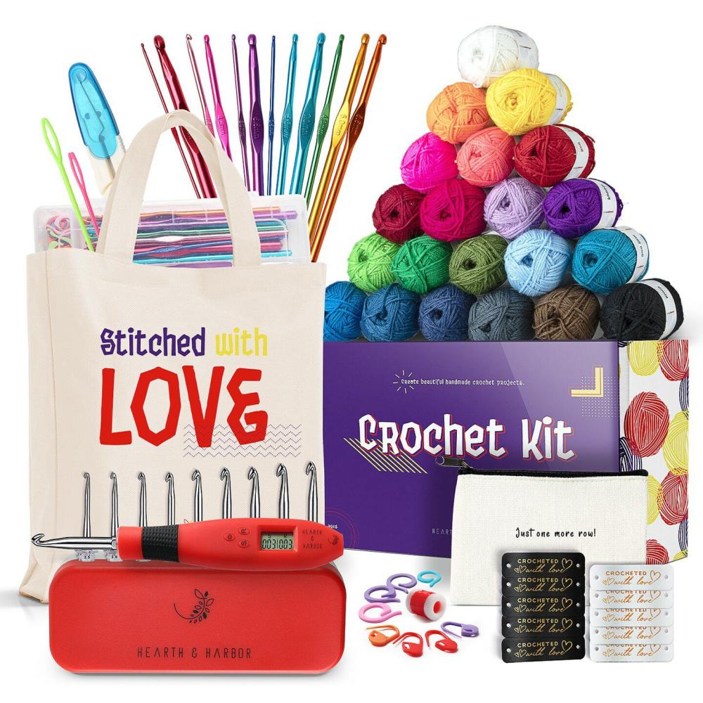 Crochet Kit with Digital Counting Crochet Hook Set  |   Crochet Supplies Crochet Supplies Crochet Supplies