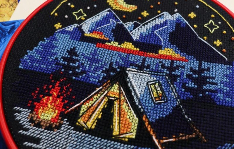 Cross-stitch kit Around the campfire AHM-074  |   Cross Stitch & Embroidery Cross Stitch & Embroidery Cross Stitch & Embroidery