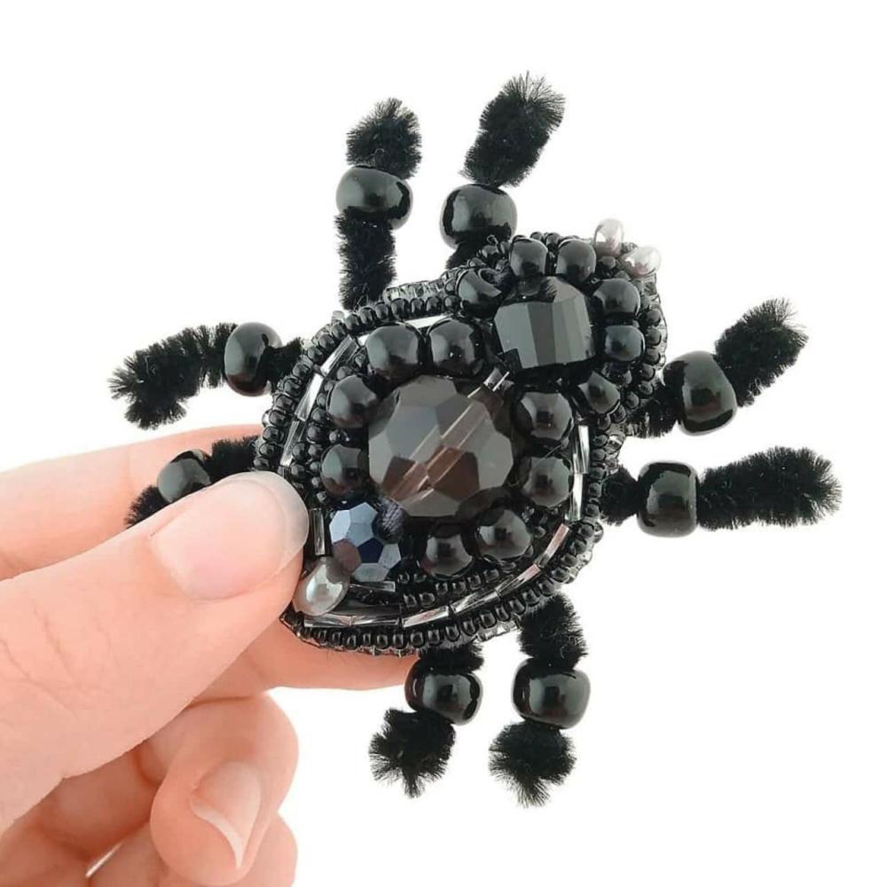 Crystal Art Beadwork Kit For Creating Broоch Spider  |   Beadwork Beadwork Beadwork