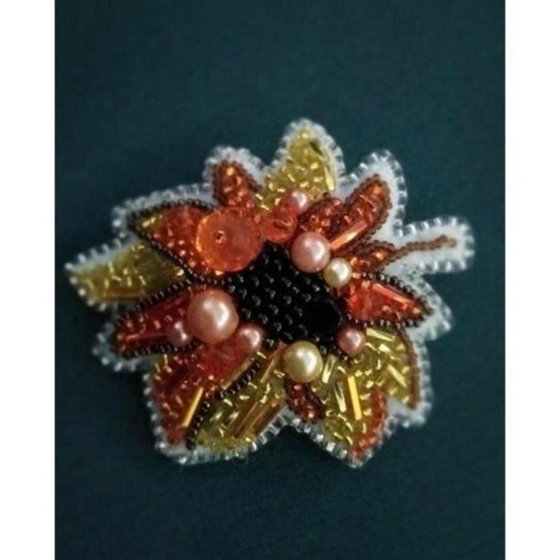 Crystal Art Beadwork Kit For Creating Broоch Sunflower  |   Beadwork Beadwork Beadwork