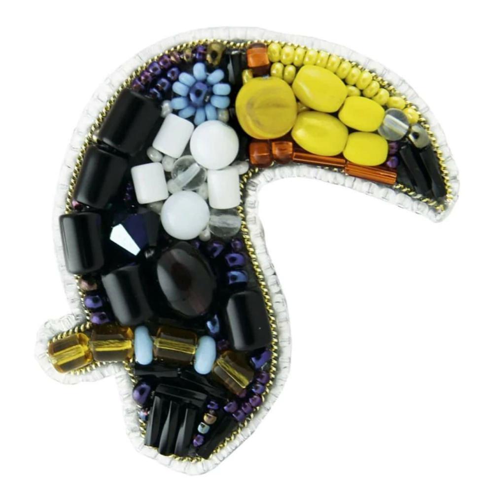 Crystal Art Beadwork Kit For Creating Broоch Toucan  |   Beadwork Beadwork Beadwork