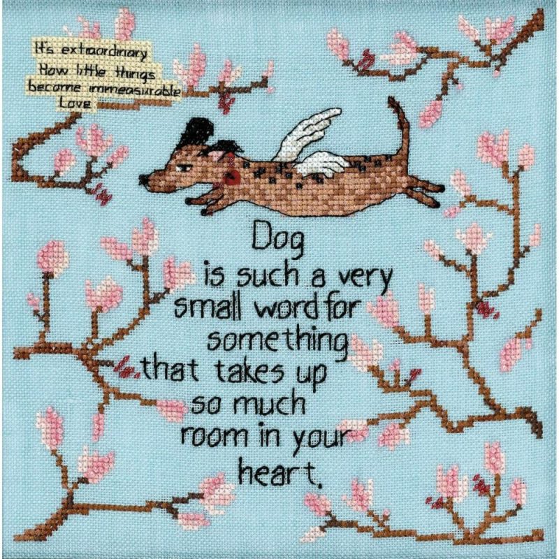 Curly Girl Dog Is A Small World Counted Cross Stitch Kit  |   Cross Stitch & Embroidery Cross Stitch & Embroidery Cross Stitch & Embroidery