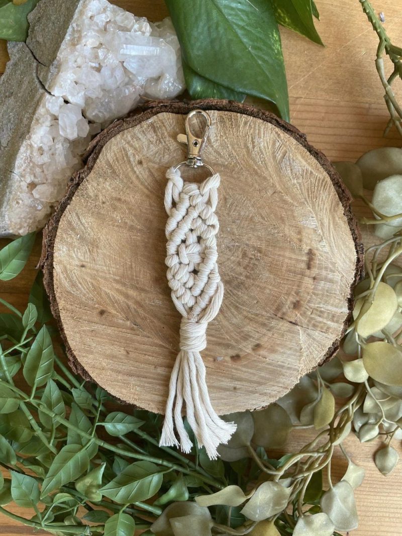 DIY Macrame Keychain Kit Natural |   Macrame Macrame Macrame