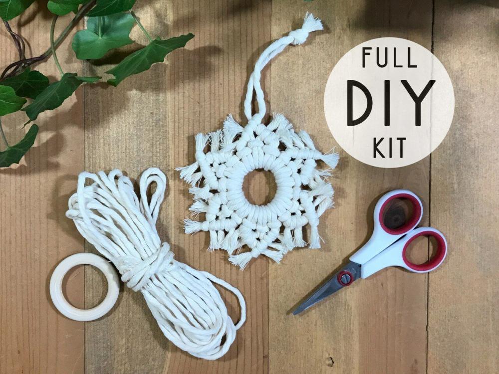 DIY snowflake Macrame Kit  |   Macrame Macrame Macrame