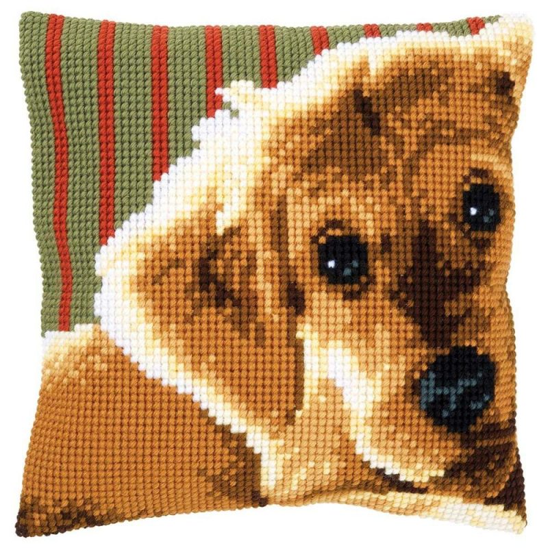 Dog Pillow Cover Needlepoint Kit Multicolor |   Needlepoint Needlepoint Multicolor