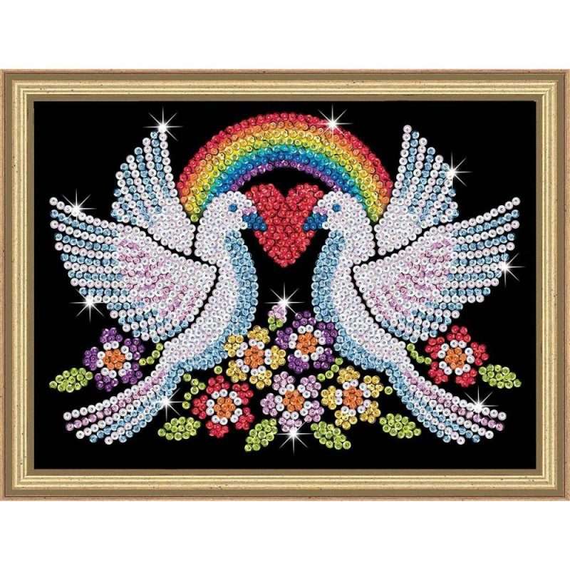 Doves of Hope Sequin Kit Multicolor |   Felting Felting Felting