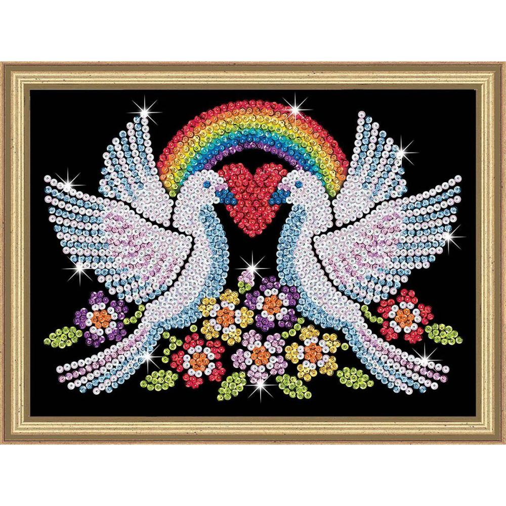 Doves of Hope Sequin Kit Multicolor |   Felting Felting Felting