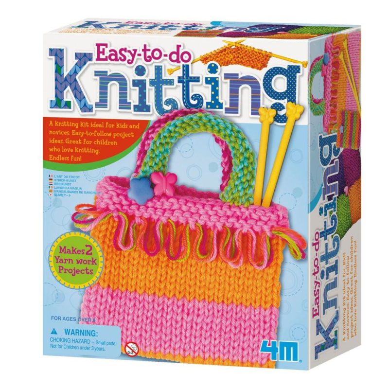 Easy-to-do Knitting Art Kit (3593), white pink White Pink |   Crochet Kits Crochet Kits Crochet Kits