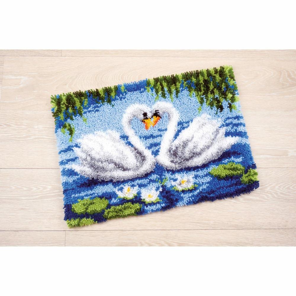 Elegant Swans Latch Hook Rug Kit  |   Latch Hook Latch Hook Latch Hook