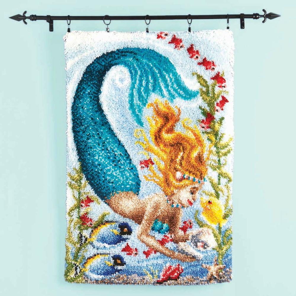 Enchanted Mermaid Latch Hook Kit Multicolor |   Latch Hook Latch Hook Latch Hook