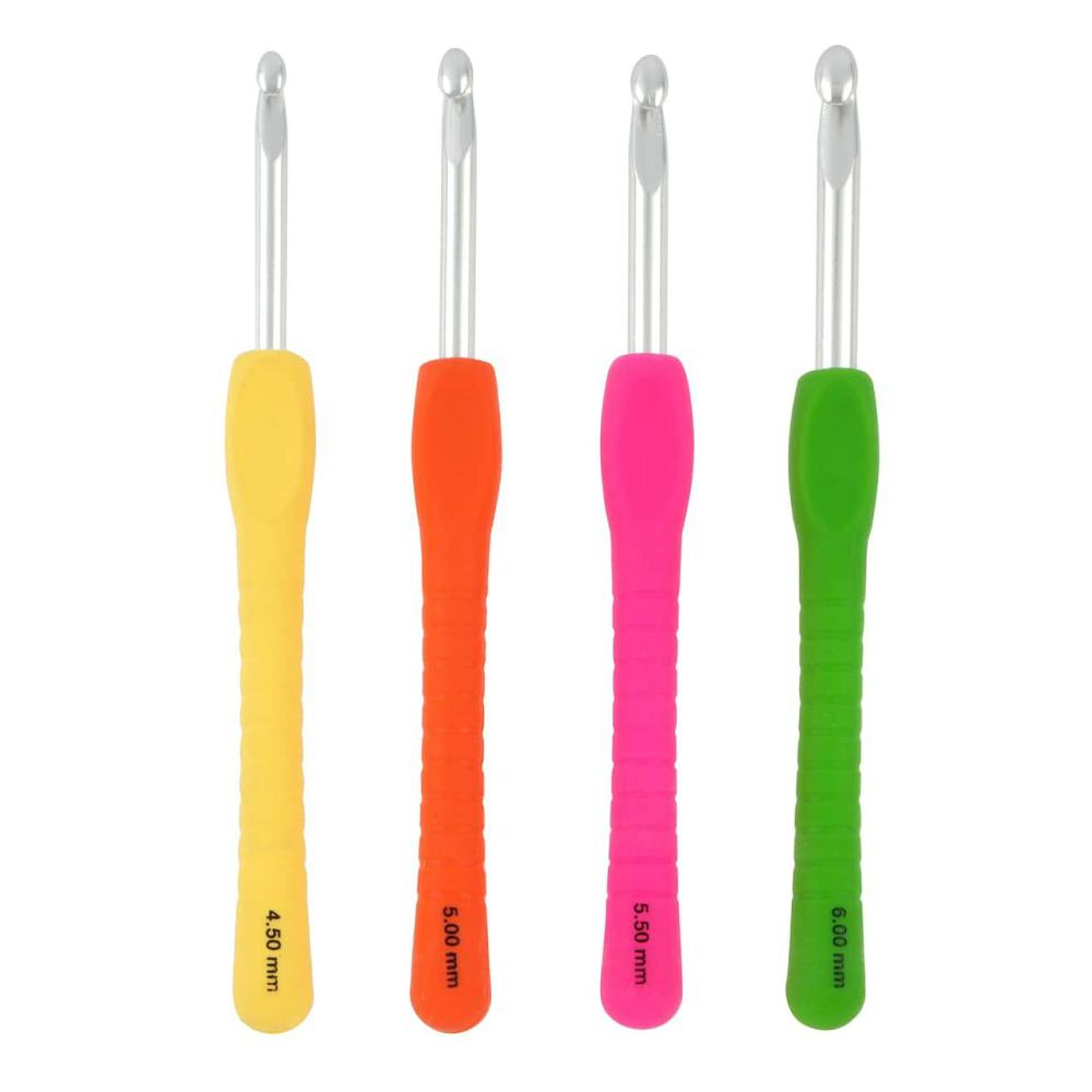 Ergonomic Aluminum Crochet Hook Set, G-J  |   Crochet Supplies Crochet Supplies Crochet Supplies