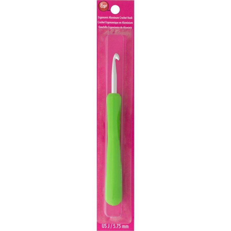 Ergonomic Aluminum Crochet Hook-Size J10/5.75mm  |   Knitting Supplies Knitting & Crochet Knitting Supplies