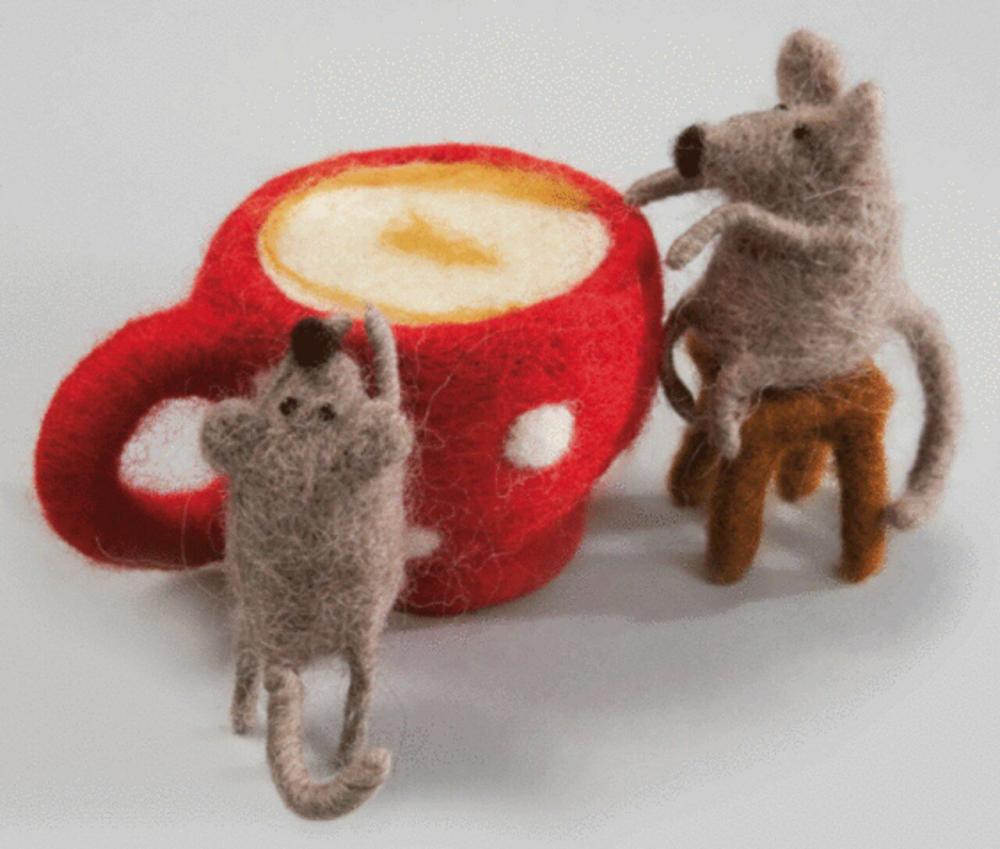 Felting kit Latte for two V-139C  |   Felting Felting Felting