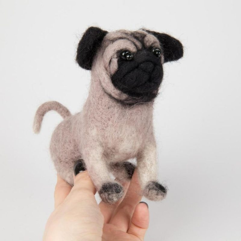 Felting kit Pugdog V-149C  |   Felting Felting Felting