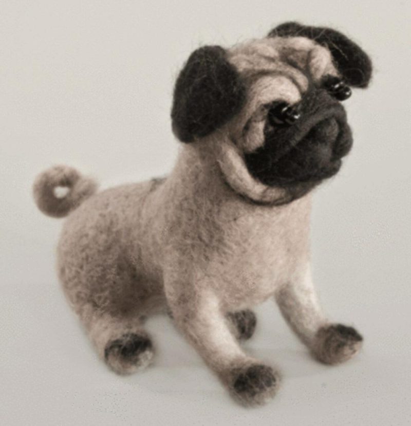 Felting kit Pugdog V-149C  |   Felting Felting Felting