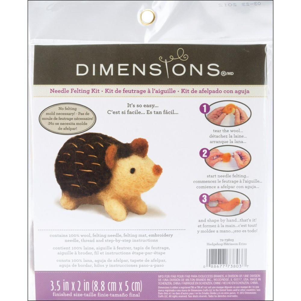 Feltworks Needle Felting Kit-Hedgehog  |   Knitting Supplies Knitting & Crochet Knitting Supplies