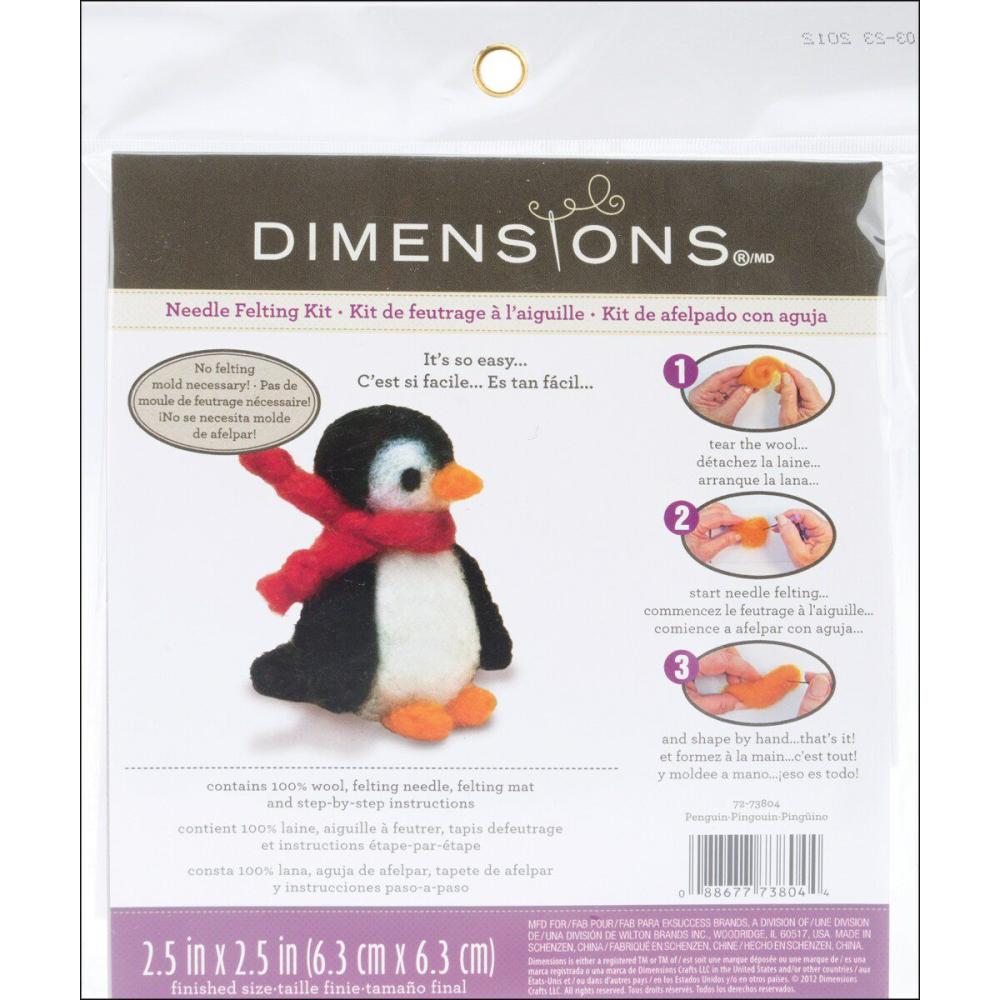 Feltworks Needle Felting Kit-Penguin  |   Knitting Supplies Knitting & Crochet Knitting Supplies