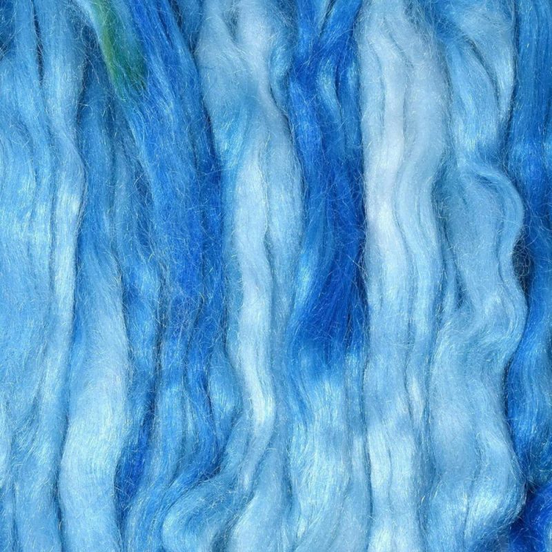 FIRESTAR Nylon Fiber for Spinning, Blending, Dyeing, Felting and Doll Making. Trilobal Nylon Combed Top Mai Tai Mystery |   Felting Felting Felting