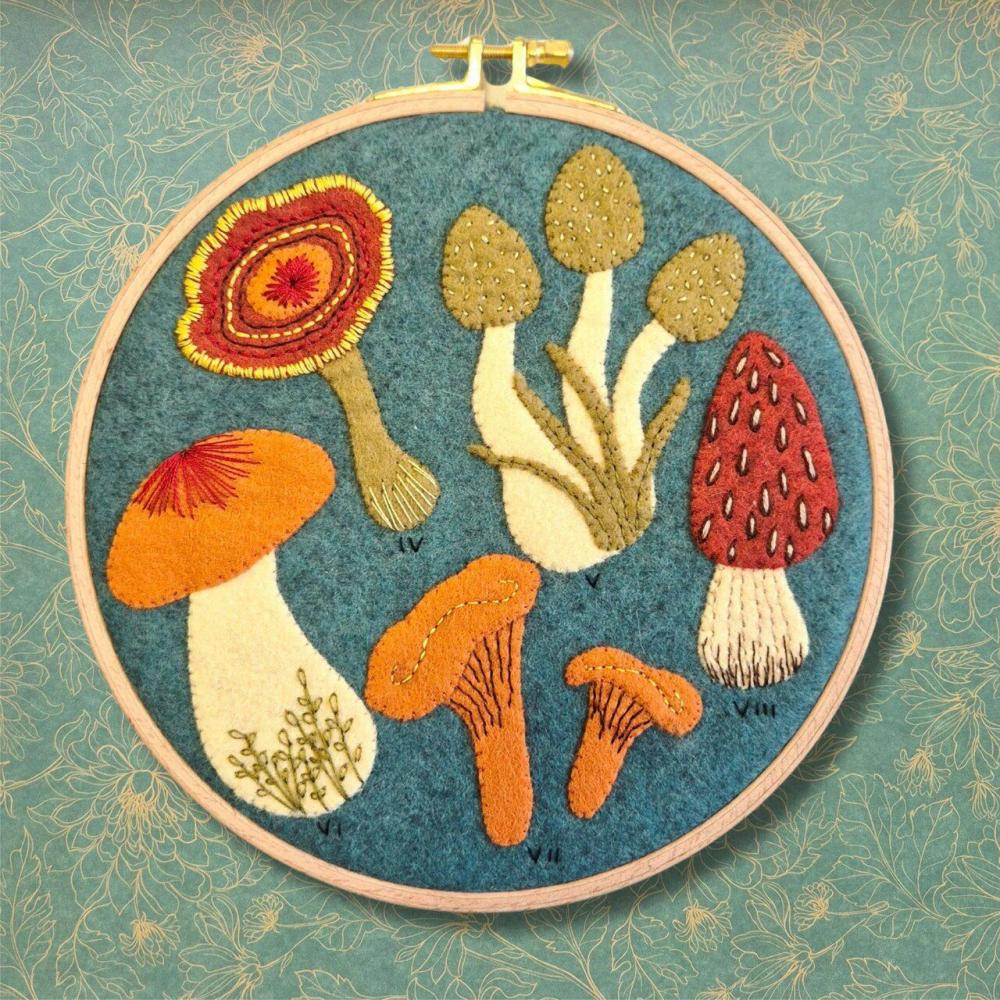 Fungi Applique Felt Kit APPFNG1O  |   Felting Felting Felting