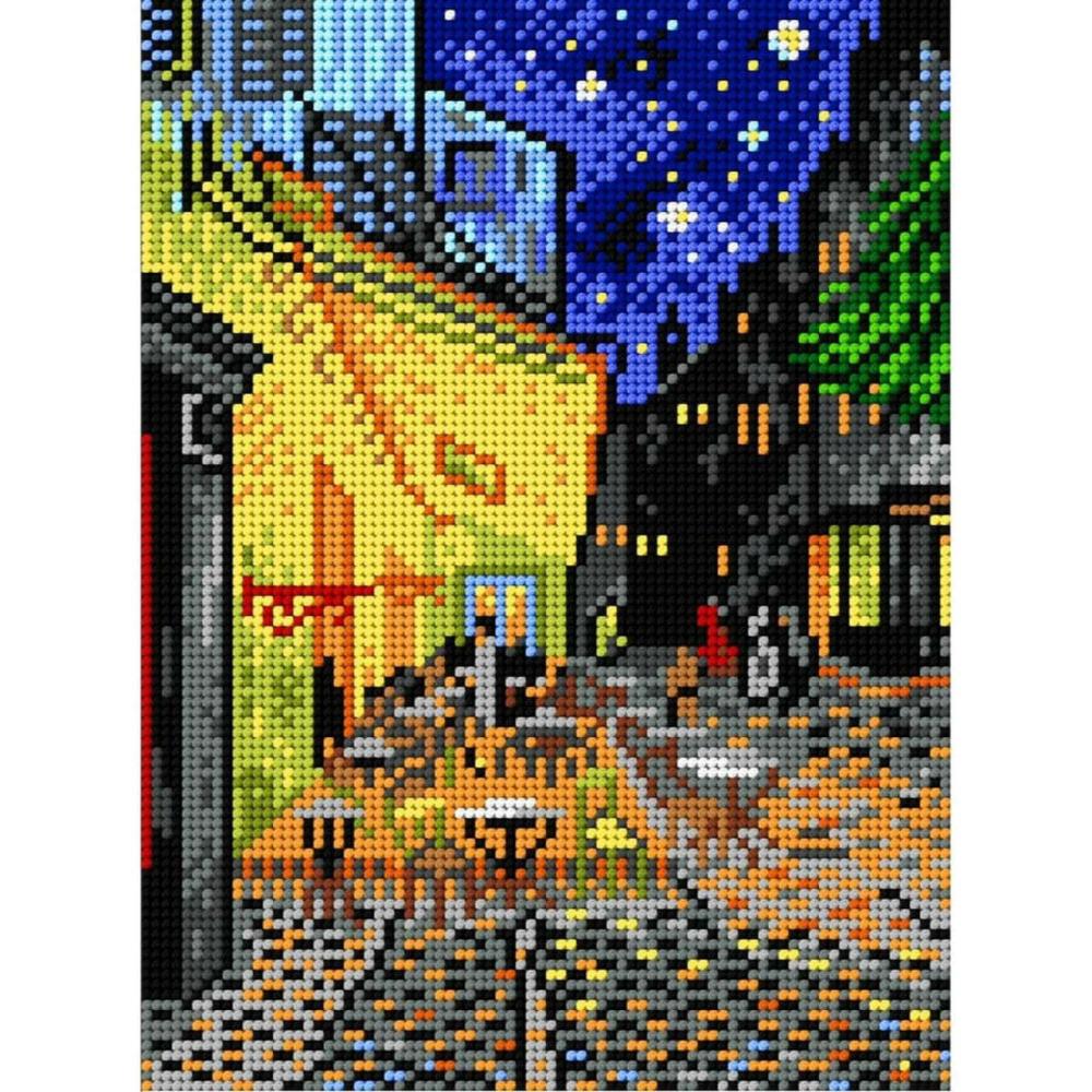 Gobelin Canvas For Halfstitch Without Yarn After Vincent Van Gogh – Cafe Terrace At Night  |   Needlepoint Needlepoint Needlepoint