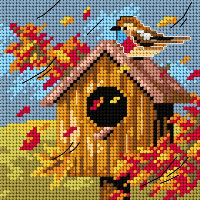 Gobelin canvas for halfstitch without yarn Four Seaseons – Autumn 2307D  |   Needlepoint Needlepoint Needlepoint