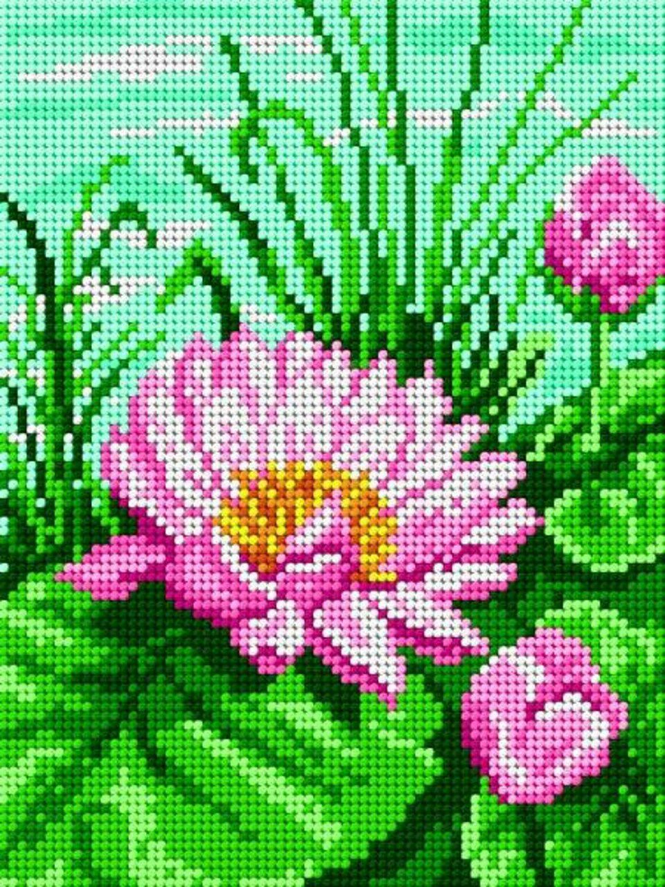 Gobelin canvas for halfstitch without yarn Water  |   Needlepoint Needlepoint Needlepoint