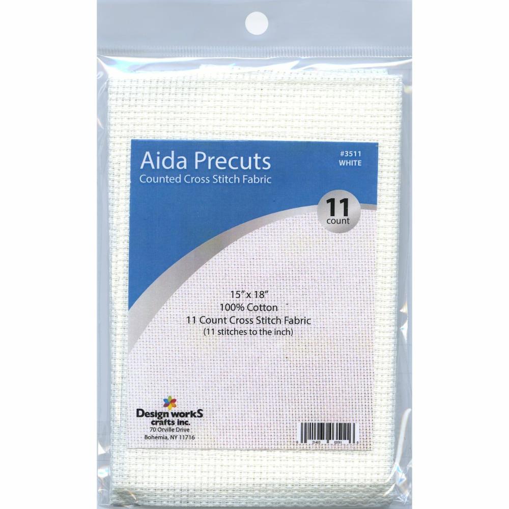 Gold Quality 11 Count White Aida Cloth, 15″ x 18″  |   Cloth & Canvas Cloth & Canvas Cloth & Canvas