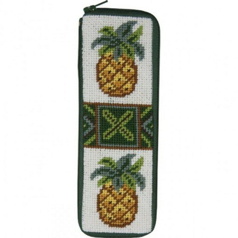 Half Specs Case Needlepoint Kit – SZ16 Pineapples Multicolor |   Needlepoint Needlepoint Multicolor