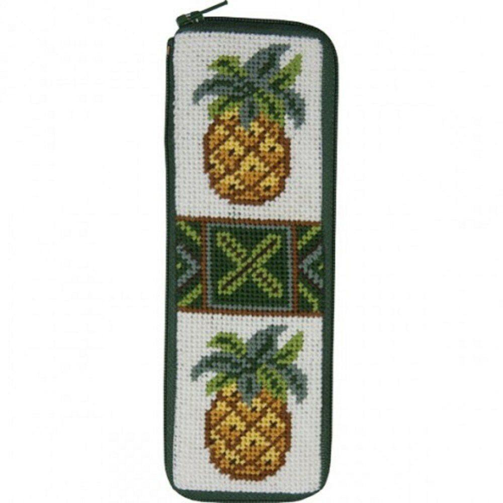 Half Specs Case Needlepoint Kit – SZ16 Pineapples Multicolor |   Needlepoint Needlepoint Multicolor