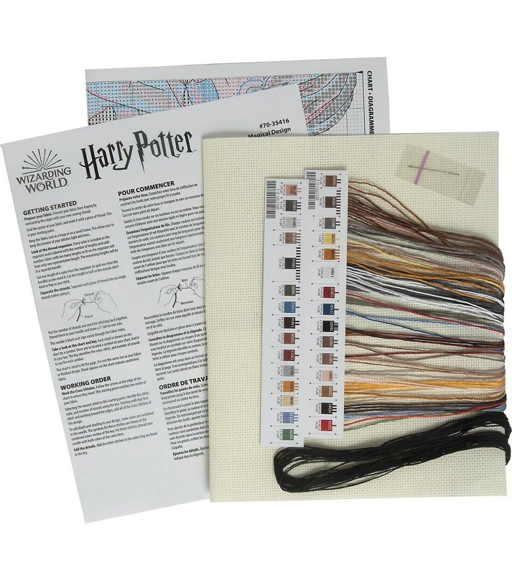 Harry Potter Counted Cross Stitch Kit 11″X11″-Magical Design (14 Count)  |   Cross Stitch & Embroidery Cross Stitch & Embroidery Cross Stitch & Embroidery