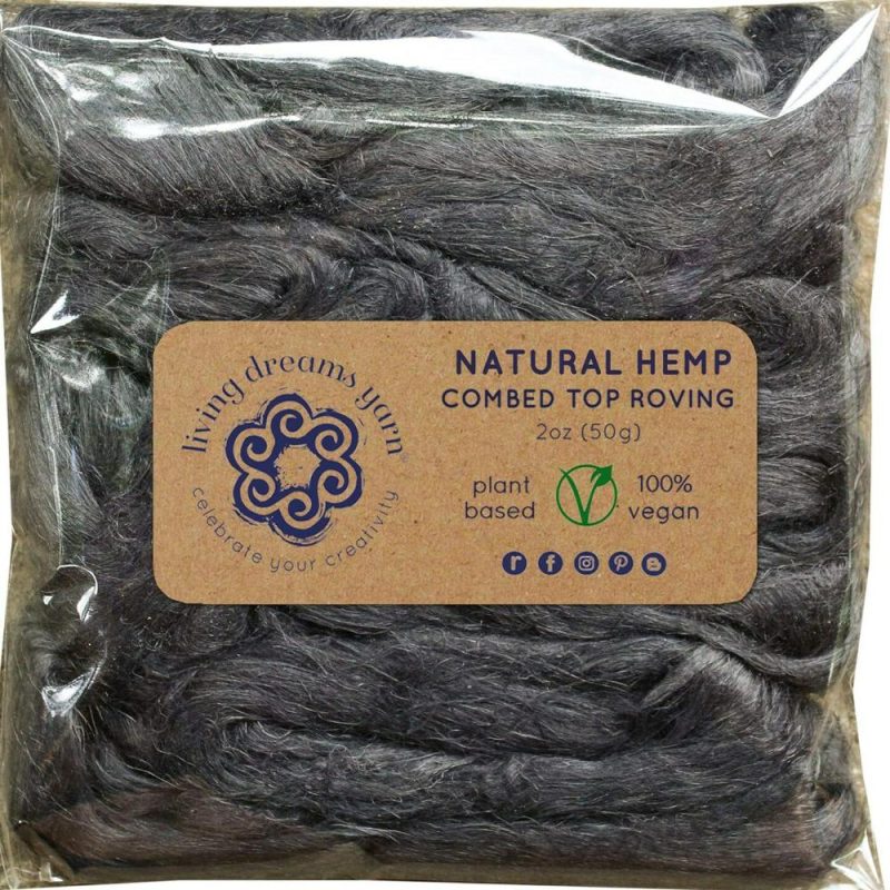 Hemp – Beautifully Dyed Vivid Colors, Combed Top Roving for Spinning, Blending, Felting, Weaving. Pewter |   Felting Felting Felting