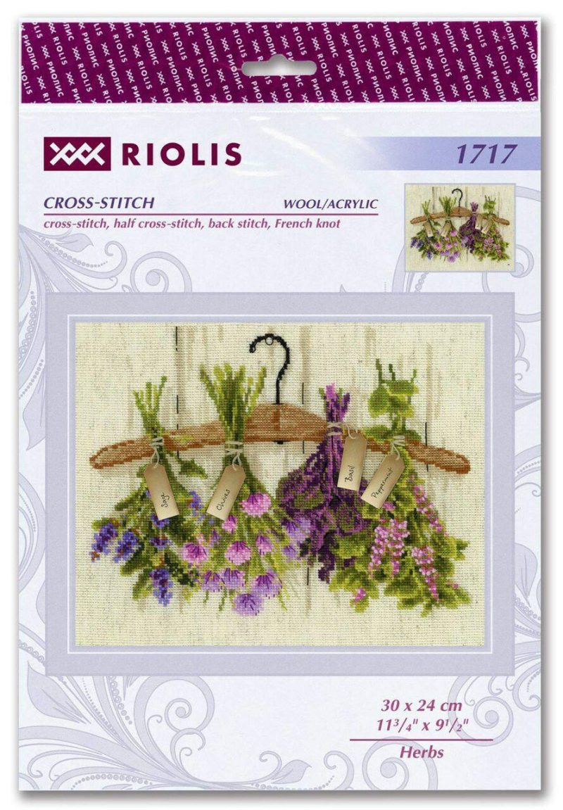 Herbs R1717 Counted Cross Stitch Kit  |   Cross Stitch & Embroidery Cross Stitch & Embroidery Cross Stitch & Embroidery