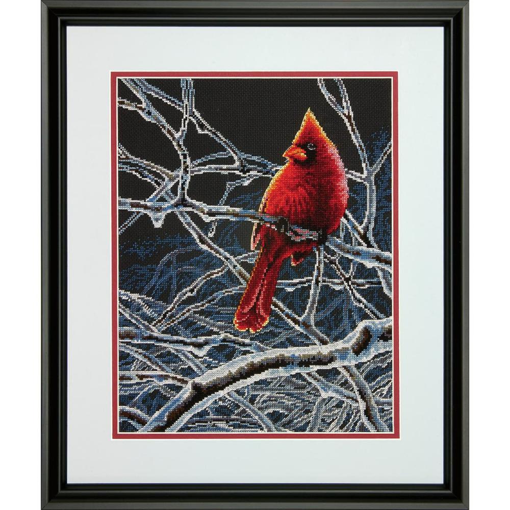 Ice Cardinal Counted Cross Stitch Kit  |   Cross Stitch & Embroidery Cross Stitch & Embroidery Cross Stitch & Embroidery