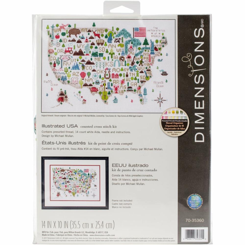 Illustrated Life Counted Cross Stitch Kit  |   Cross Stitch & Embroidery Cross Stitch & Embroidery Cross Stitch & Embroidery