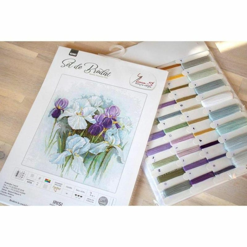 Irises Counted Cross Stitch Kit  |   Cross Stitch & Embroidery Cross Stitch & Embroidery Cross Stitch & Embroidery