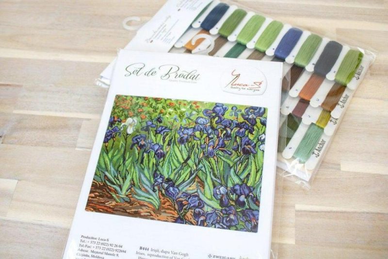 Irises,  reproduction of Van Gogh B444L Counted Cross-Stitch Kit  |   Cross Stitch & Embroidery Cross Stitch & Embroidery Cross Stitch & Embroidery