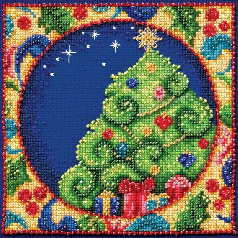 Jim Shore Tree Beaded Counted Cross Stitch Kit  |   Cross Stitch & Embroidery Cross Stitch & Embroidery Cross Stitch & Embroidery