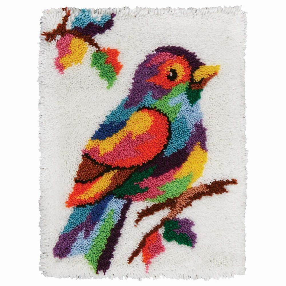 Kaleidoscope Bird Latch Hook Kit Multicolor |   Latch Hook Latch Hook Latch Hook