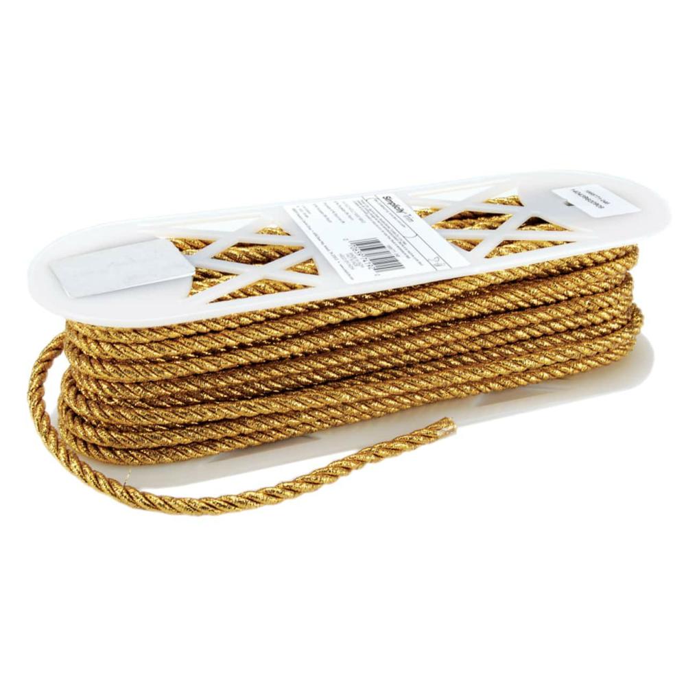 Large Gold Metallic Twisted Cord  |   Macrame Macrame Macrame