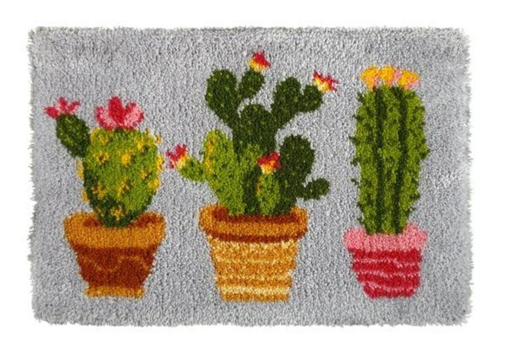 Latch hook rug kit “Cactus” 4076  |   Latch Hook Latch Hook Latch Hook