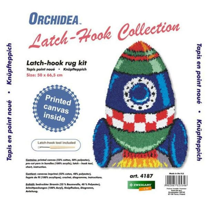 Latch Hook Rug Kit Spaceship  |   Latch Hook Latch Hook Latch Hook