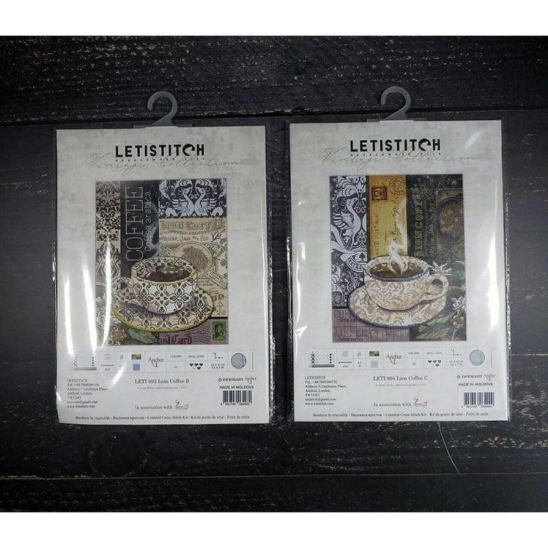 Letistitch Lion Coffee B Counted Cross Stitch Kit  |   Cross Stitch & Embroidery Cross Stitch & Embroidery Cross Stitch & Embroidery